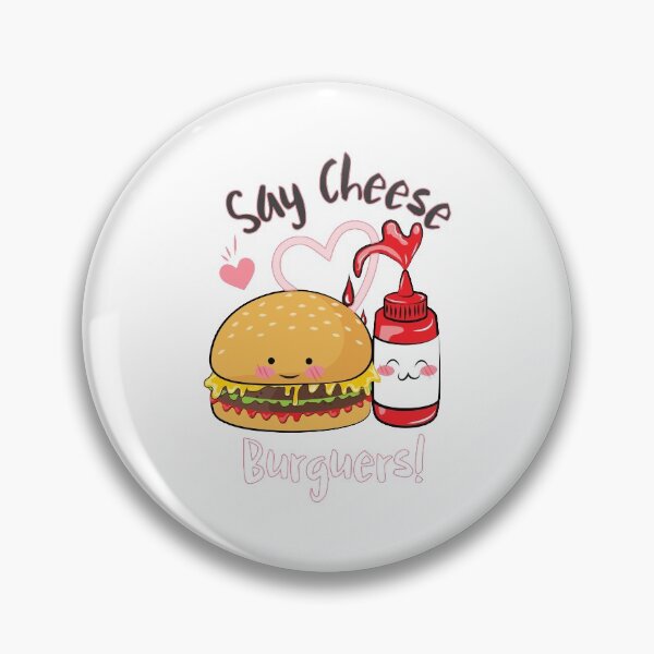 Item preview, Say Cheese Burguers - Sweet Kawaii Burguer and Ketchup designed and sold by Kaos Urbanwear.
