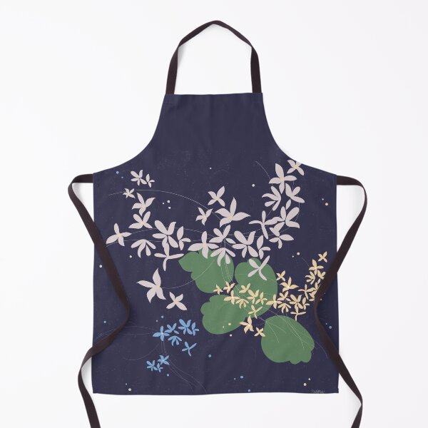 Item preview, Minimal Flowers On A Dark Blue designed and sold by Sophia Gala Kuhn.