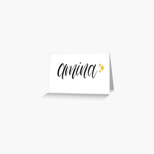 Cartes De Vœux Sur Le Theme Amina Redbubble