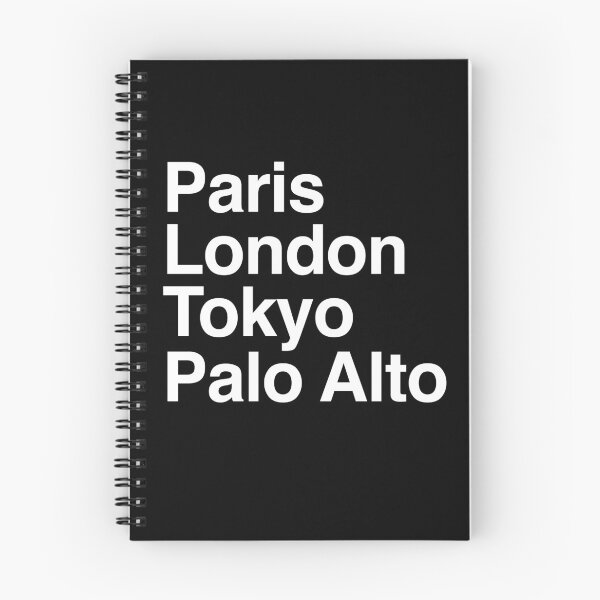 Aperçu de l'œuvre Palo Alto Paris Tokyo London conception créée et vendue par Custom365.