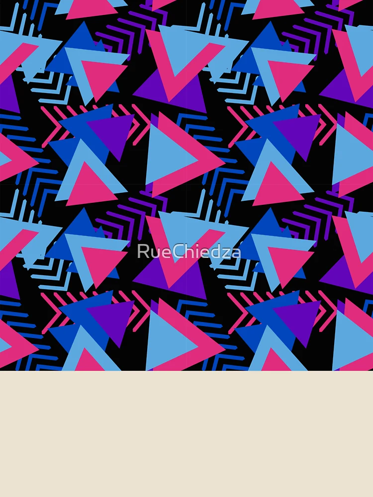 Thumbnail 4 of 4, Relaxed T-Shirt,  Triangular pattern designed and sold by RueChiedza.
