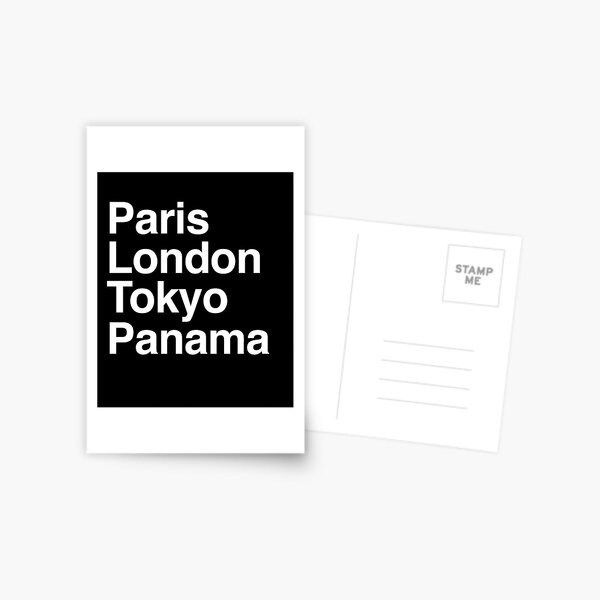 Item preview, Panama Paris Tokyo London Design designed and sold by Custom365.