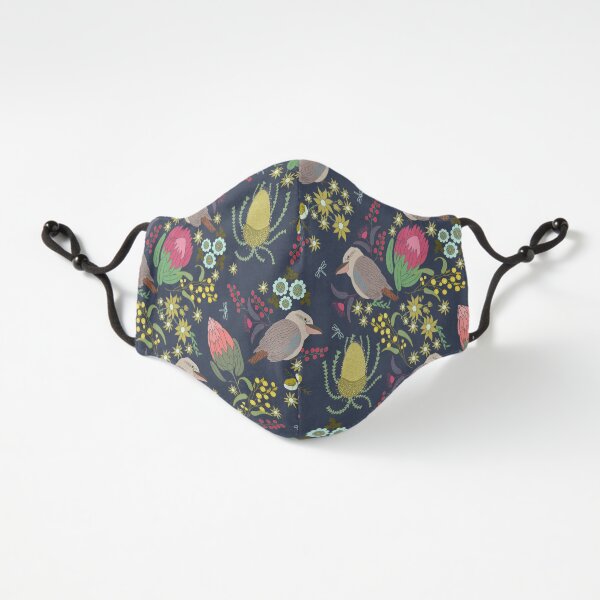 Australian Flora and kookaburra Fitted 3-Layer