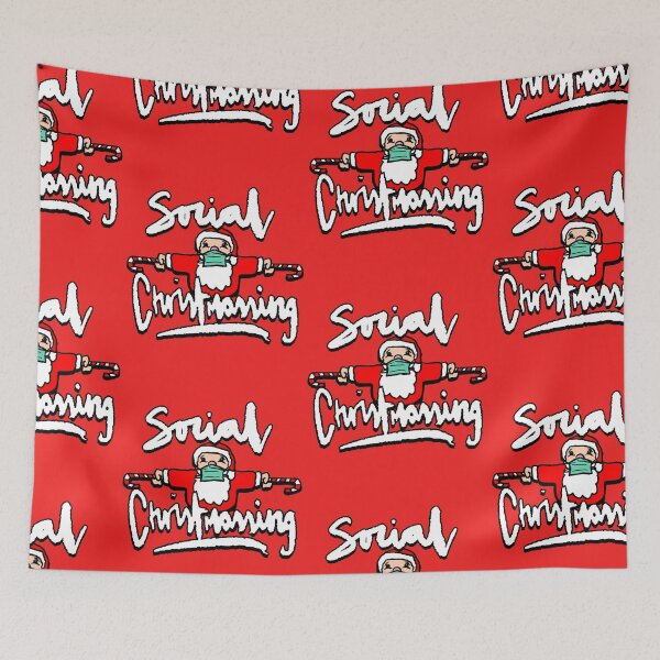 Item preview, Social Christmassing / Social Distancing for Christmas 2021 designed and sold by sketchNkustom.