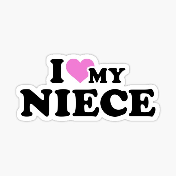 Aperçu de l'œuvre J'aime ma nièce créée et vendue par Designzz.