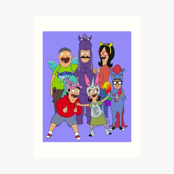 Marshmallow Bobs Burgers Art Prints Redbubble