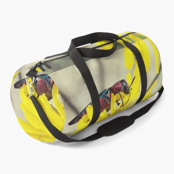 Item preview, Colorful insect on yellow dandelion flower designed and sold by NatureNature.