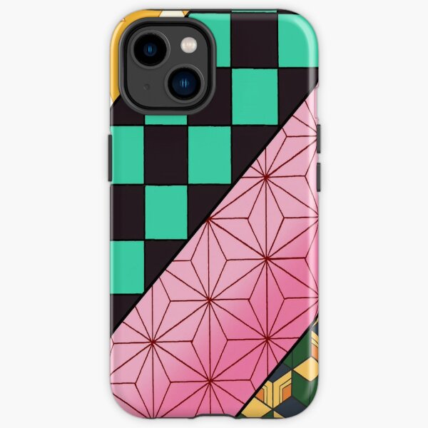 Demon Slayer Cool Mixed Pattern Design iPhone Robuste Hülle