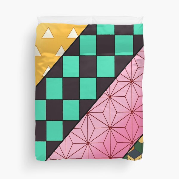 Demon Slayer Cool Mixed Pattern Design Bettbezug