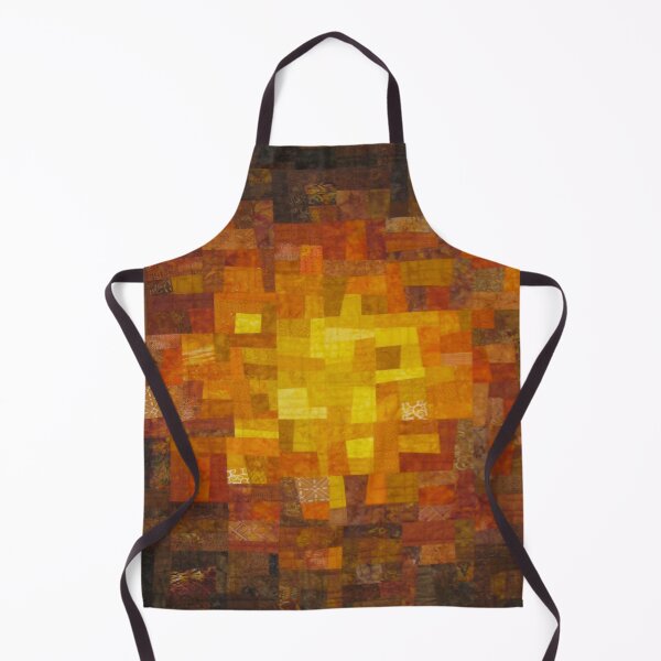Item preview, Abstract stained glass sun mosaic quilted pattern  designed and sold by baligaia.
