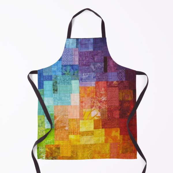 Item preview, Rainbow tie dye patchwork quilted stained glass batik sarong  designed and sold by baligaia.
