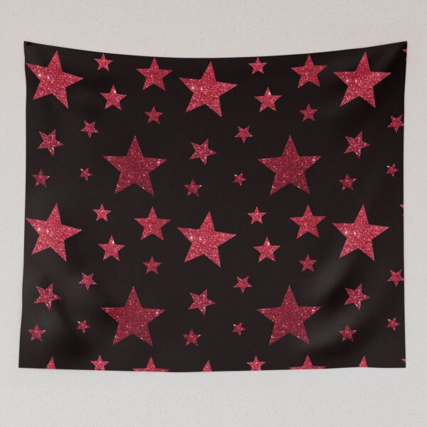 Item preview, Red Faux Glitter Star Pack designed and sold by Felicity-K.