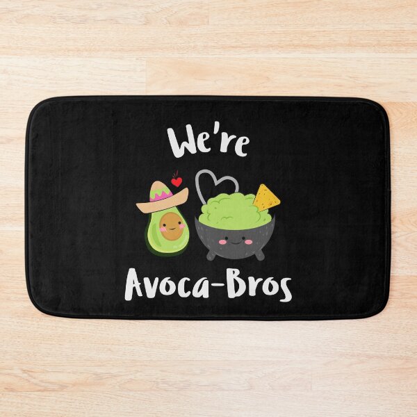 Item preview, We're Avoca-Bros - Adorable Kawaii Avocado & Guacamole designed and sold by Kaos Urbanwear.