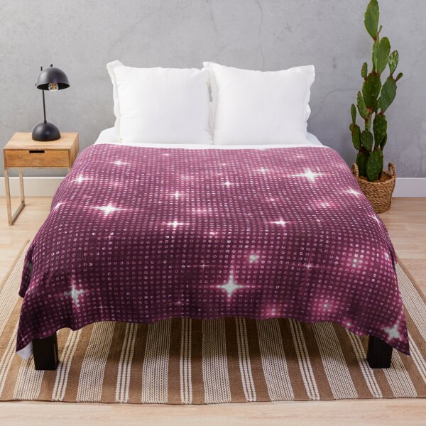 Item preview, Sparkly Stars and Glitter Effect Fluorescent Pink pattern designed and sold by WOW TeesAndThings.