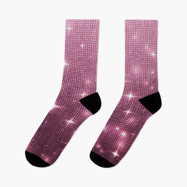Item preview, Sparkly Stars and Glitter Effect Fluorescent Pink pattern designed and sold by WOW TeesAndThings.