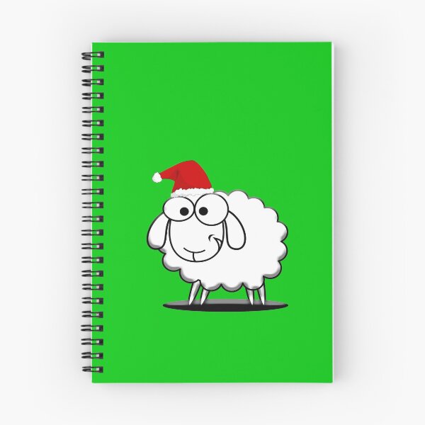 Item preview, Sheep Cute with Santa Hat Merry Christmas green designed and sold by oxoxoxo.