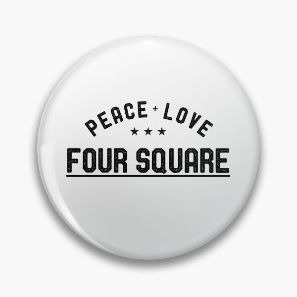 Item preview, Peace Love Four Square Vintage Design for designed and sold by teedad.