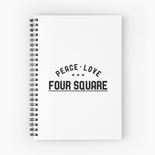 Item preview, Peace Love Four Square Vintage Design for designed and sold by teedad.