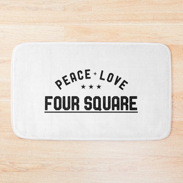 Item preview, Peace Love Four Square Vintage Design for designed and sold by teedad.