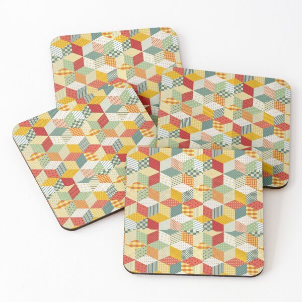 Item preview, Quilted patchwork pattern baby blanket  designed and sold by baligaia.