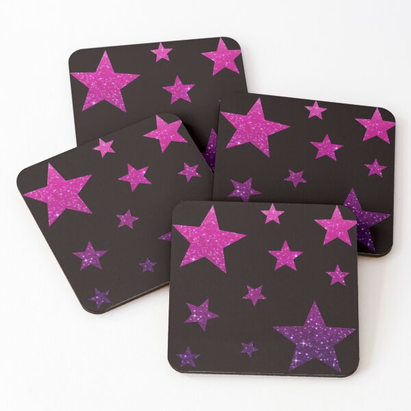 Item preview, Pink Purple Ombre Faux Glitter Stars  designed and sold by Felicity-K.