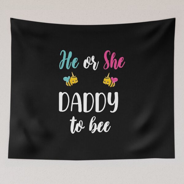 Item preview, He Or She Daddy To Bee - Funny Gender Reveal Gift For Dad - Cute Bee Theme Dad To Be designed and sold by Run to Creations.