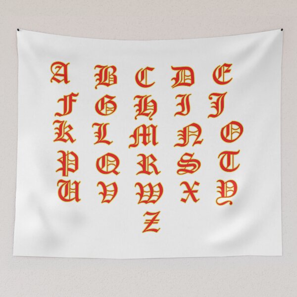 Item preview, A - Z | The Alphabet Character designed and sold by Quotes-I-Wear.