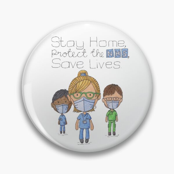 Item preview, Protect the NHS, Save Lives designed and sold by LouiseFranksArt.