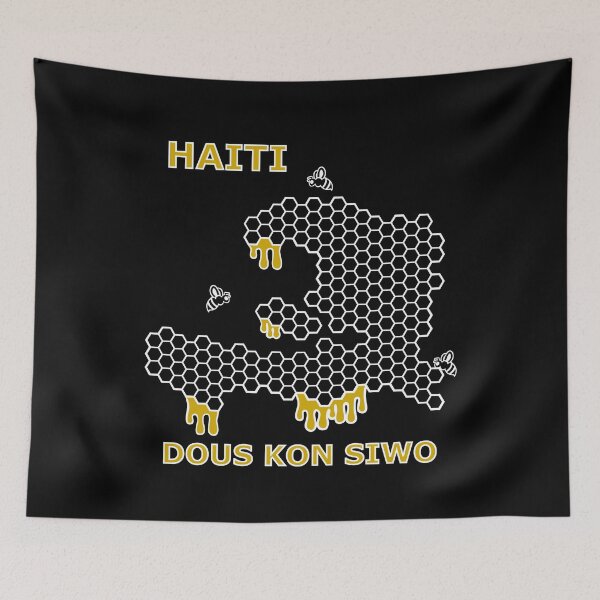 Item preview, Haiti Dous Kon Siwo Hexagon Pattern Map designed and sold by makeitadmirable.