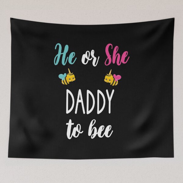 Item preview, He Or She Daddy To Bee - Funny Gender Reveal Gift For Dad - Cute Bee Theme Dad To Be designed and sold by Run to Creations.