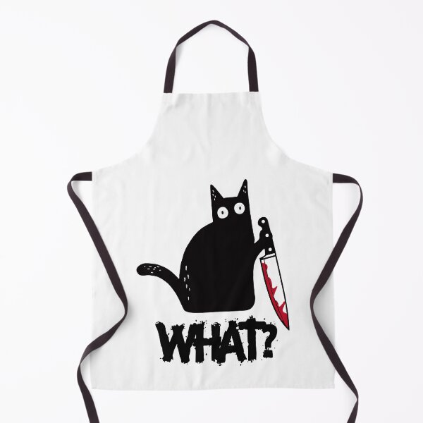Item preview, Cat What? Black Cat Knife Scary Horror Stories Halloween designed and sold by aubb7.