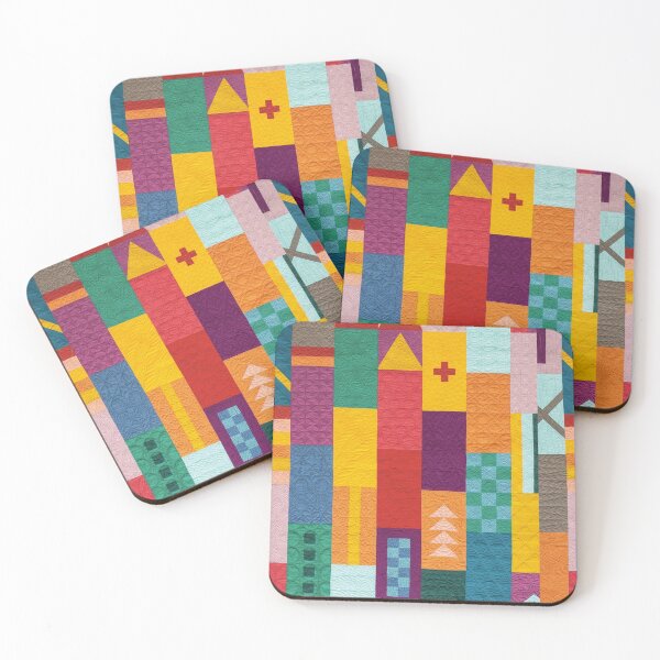 Item preview, Quilted patchwork ethic pattern boho blanket  designed and sold by baligaia.