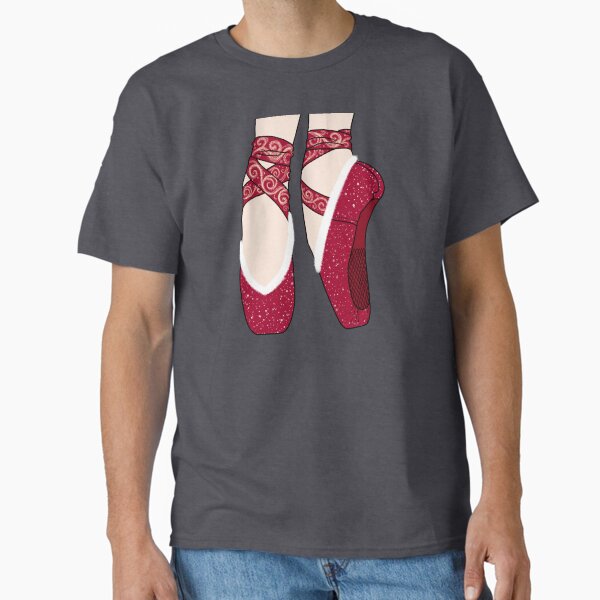 Item preview, Christmas Red Pointe Ballet Shoes designed and sold by theBlueKazoo.