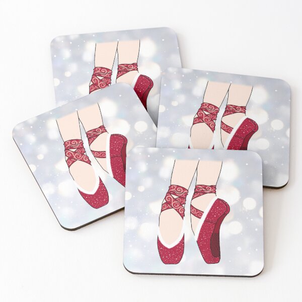 Artikelvorschau, Weihnachts Red Pointe Ballettschuhe entworfen und verkauft von theBlueKazoo.