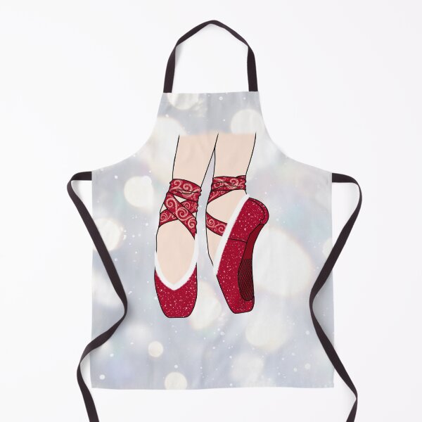 Item preview, Christmas Red Pointe Ballet Shoes designed and sold by theBlueKazoo.