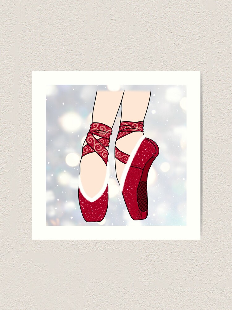 ballet shoe art print