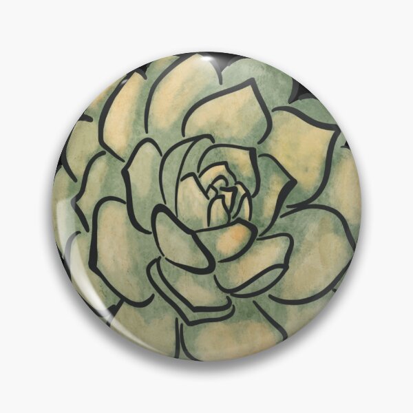 Item preview, Green Yellow Watercolour Echeveria Succulent set  designed and sold by marta-maria.