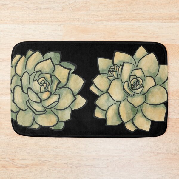 Item preview, Green Yellow Watercolour Echeveria Succulent set  designed and sold by marta-maria.