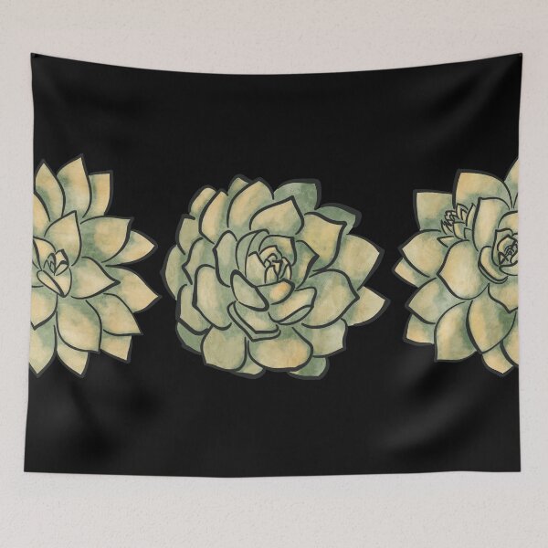 Item preview, Green Yellow Watercolour Echeveria Succulent set  designed and sold by marta-maria.