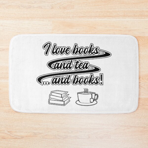 Item preview, I love books and tea designed and sold by Shirt-Scheune.