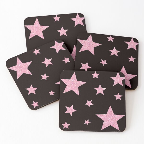 Item preview, Light Pink Faux Glitter Stars designed and sold by Felicity-K.
