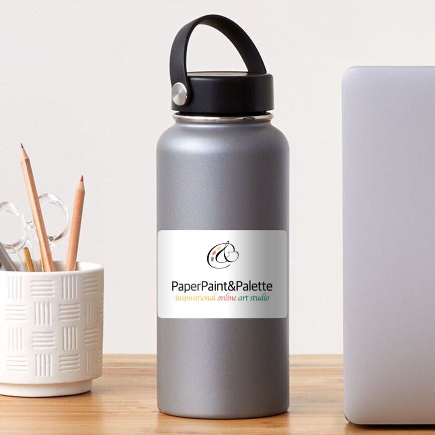 Inspirational Online Art Studio PaperPaint&Palette merch Sticker