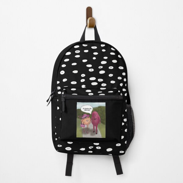 Item preview, Chic Pea & Her Beau – funny cartoon on black background designed and sold by Crystal Raymond.
