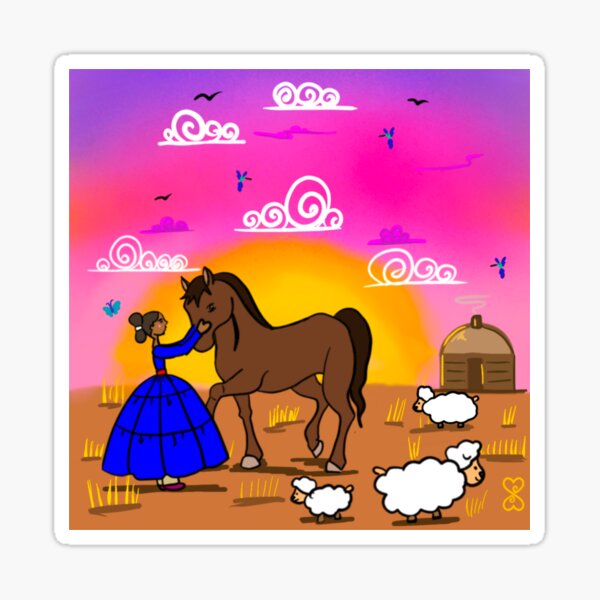 She Rides in Beauty Sticker