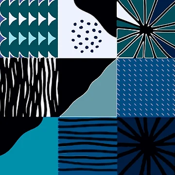 Artwork thumbnail, Geometric Abstract Patterns by MarcSabuncu