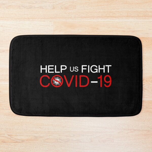 Item preview, Help us Fight Covid 19 , coronavirus text designed and sold by MarketVisionAV.