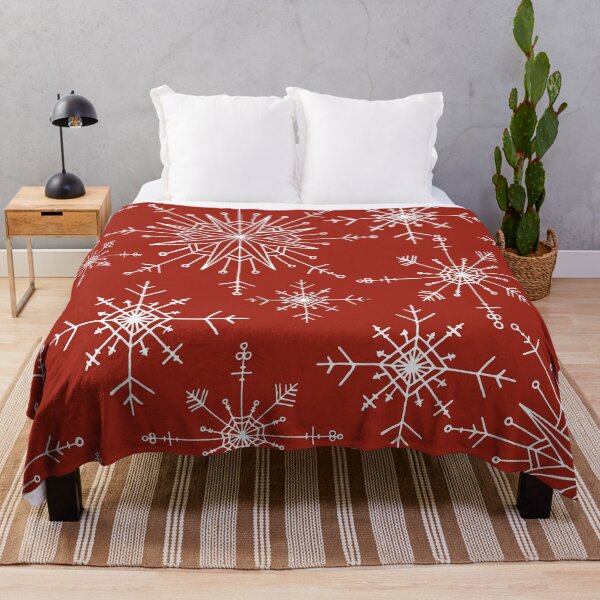 Item preview, Snowflakes on Red designed and sold by FEM-creative.