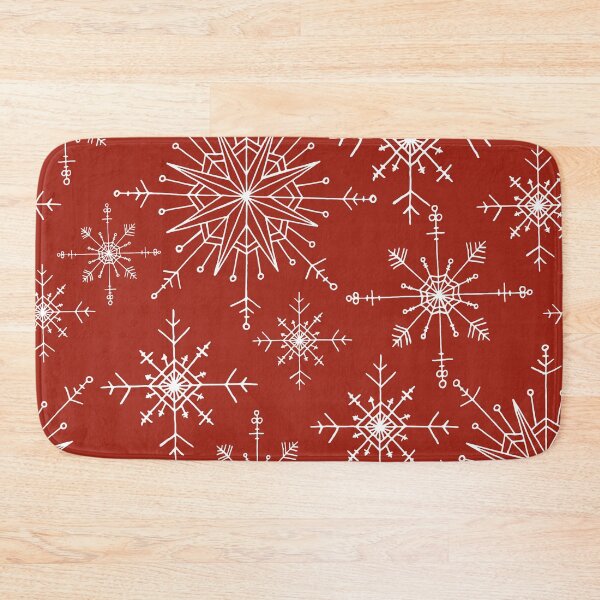 Item preview, Snowflakes on Red designed and sold by FEM-creative.
