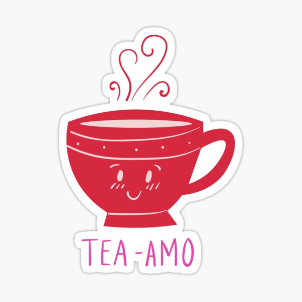 "Teaamo (te amo)" Sticker for Sale by kejteo Redbubble