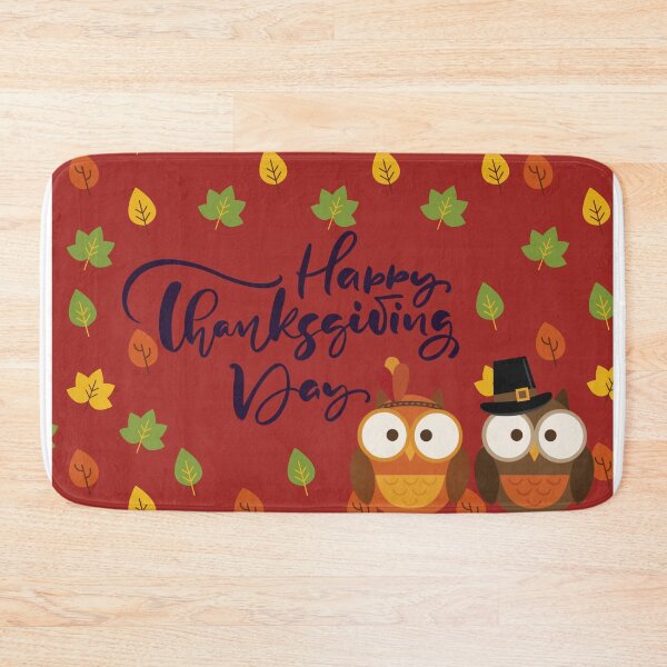 Item preview, Cute Owl Happy Thanksgiving Day designed and sold by jettzelfelix.